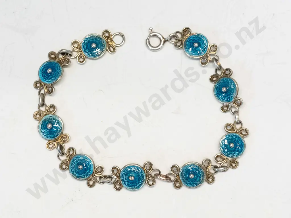 silver/enamel bracelet Image 1++