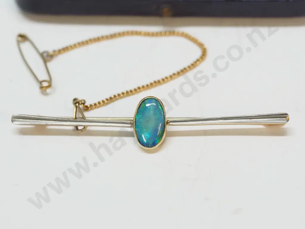 15ct opal bar brooch Image 1++