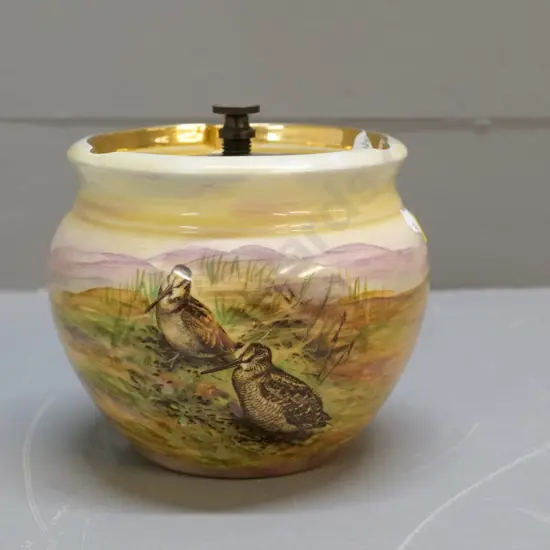Grimwades Royal Winton game bird tobacco jar