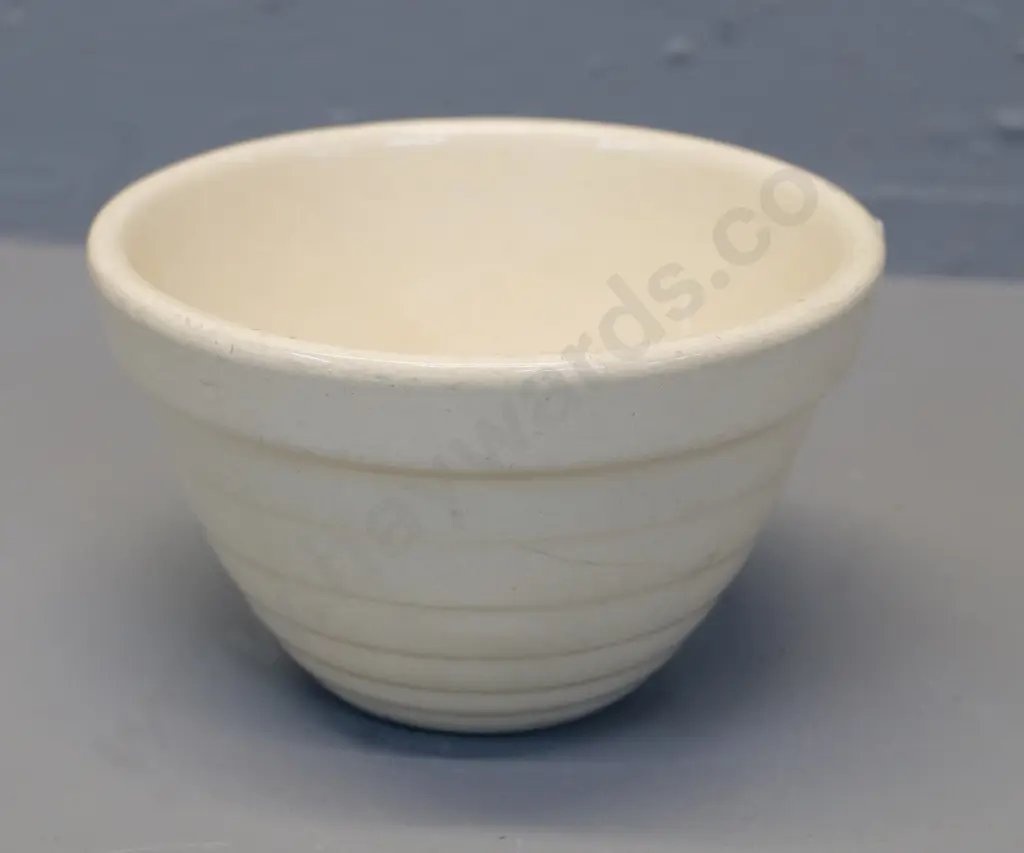 early Crown Lynn tiki mark small mixing bowl - some discolouration H-80 D-130 Image 1++