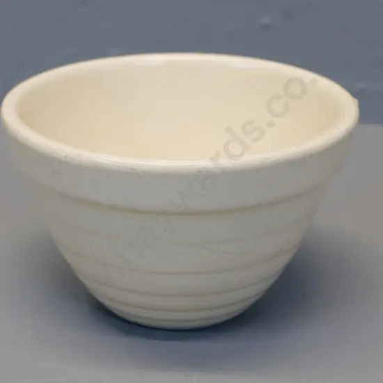 early Crown Lynn tiki mark small mixing bowl - some discolouration H-80 D-130