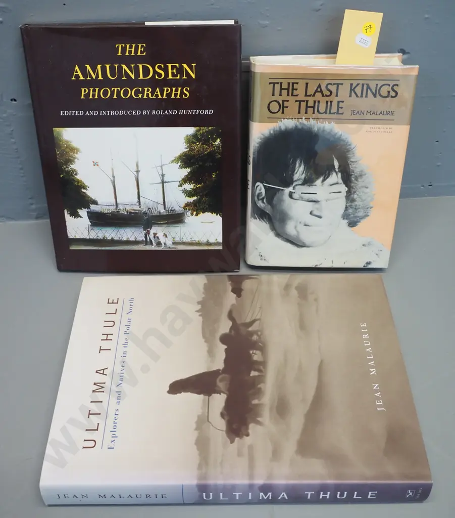 3 books on arctic life & exploration - Jean Malaurie Last Kings of Thule & Ultima Thule, The Amundsen Photographs Image 1++