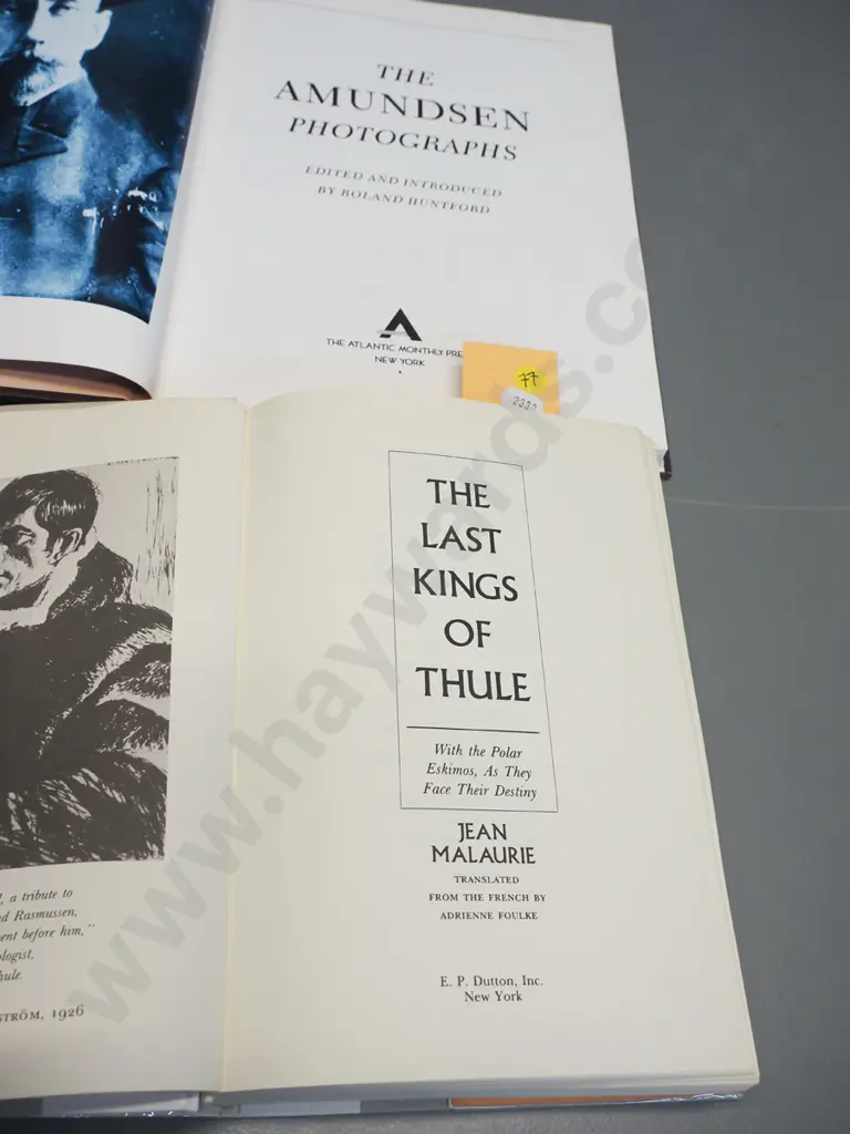 3 books on arctic life & exploration - Jean Malaurie Last Kings of Thule & Ultima Thule, The Amundsen Photographs Image 1++