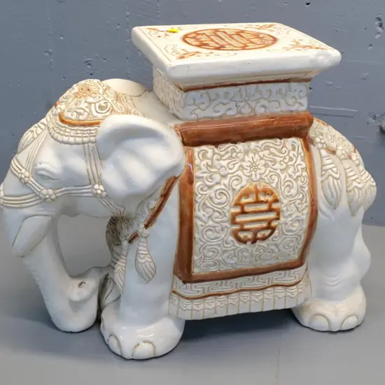porcelain elephant plant stand H-400 L-500 W-200