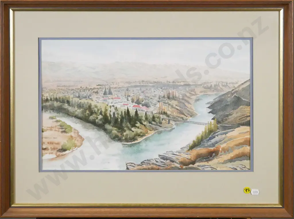 Margaret A Howard - framed watercolour - Cromwell H-270 W-430 Image 1++