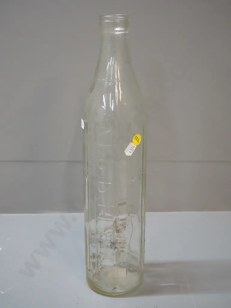 vintage Mobil oil quart bottle H-370 Image 1++