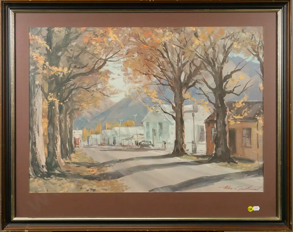 framed Aston Greathead print - Arrowtown H-430 W-610 Image 1++
