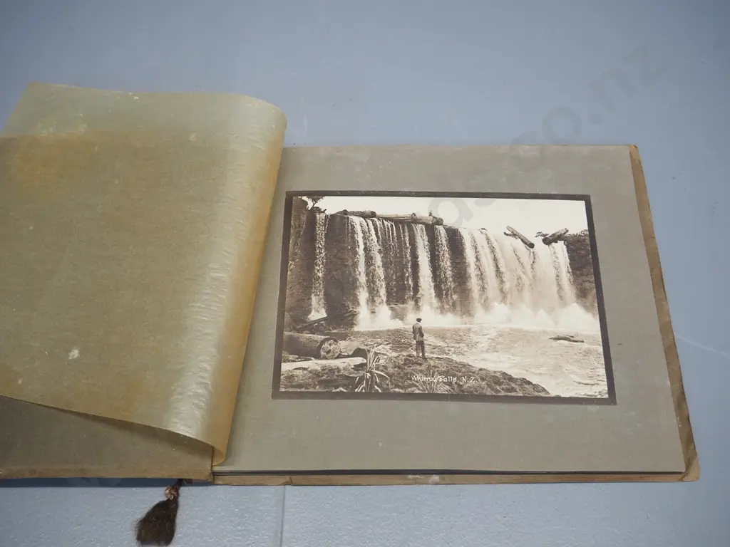 Scenes In Maoriland, pub. Tanner Bros,  souvenir photo book of New Zealand scenes - covers faded, one photo loose Image 1++