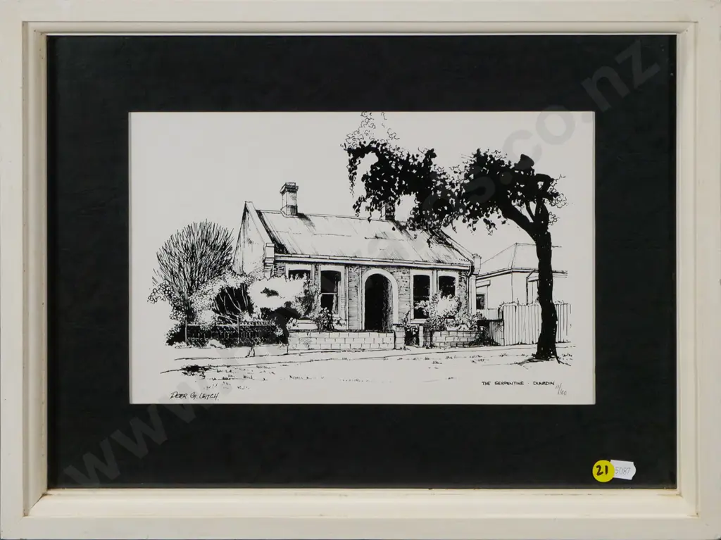 framed Peter Leitch ltd edition print 11/100 - The Serpentine H-185 W-290 Image 1++