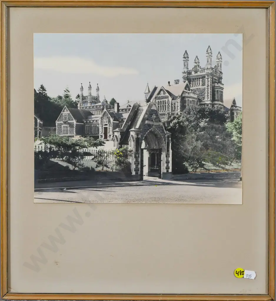 framed vintage hand coloured photograph - Otago Boys H-230 W-290 Image 1++