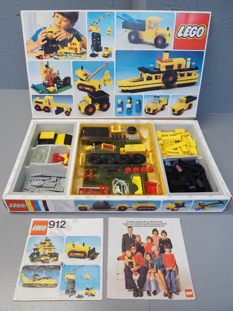 retro Lego set 912 with original box and instruction sheet W580 D340 Image 1++