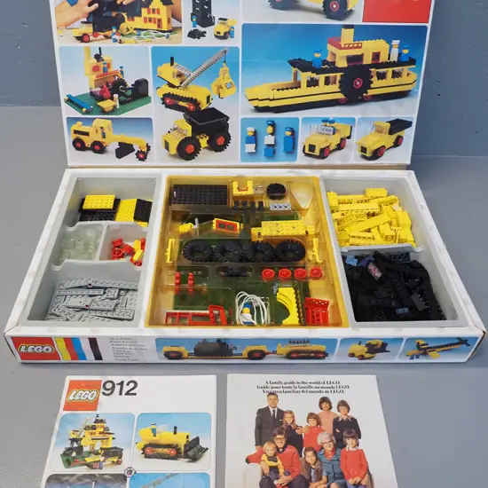 retro Lego set 912 with original box and instruction sheet W580 D340