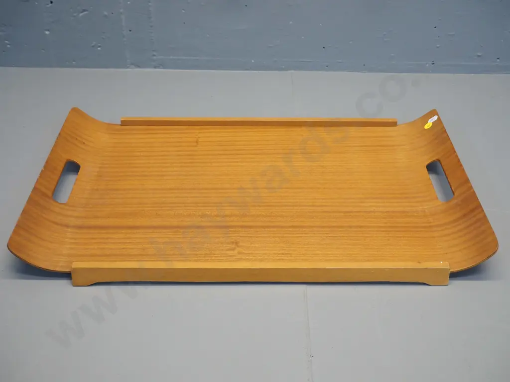 retro bent wood tray L-600 W-370 - 2 wooden runners are held by friction only, may need glueing Image 1++