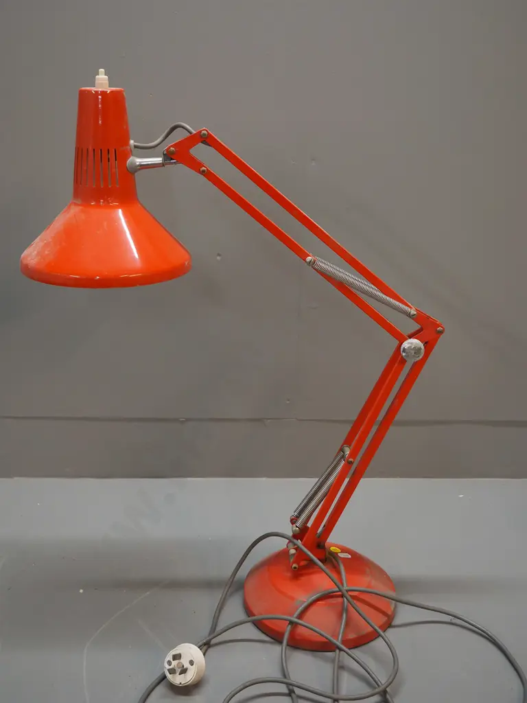 retro Gartner Engineering AKL Superlux anglepoise lamp - shade diameter 190 Image 1++