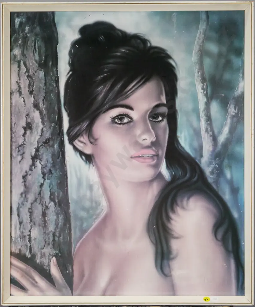 framed JH Lynch print "Tina" (some marks and scratches) H-570 W-470 Image 1++