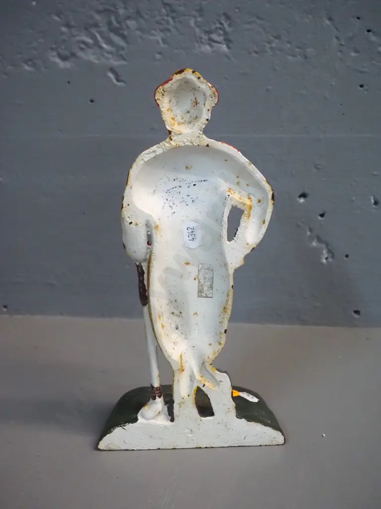 painted cast metal golfer doorstop H-270 Image 1++