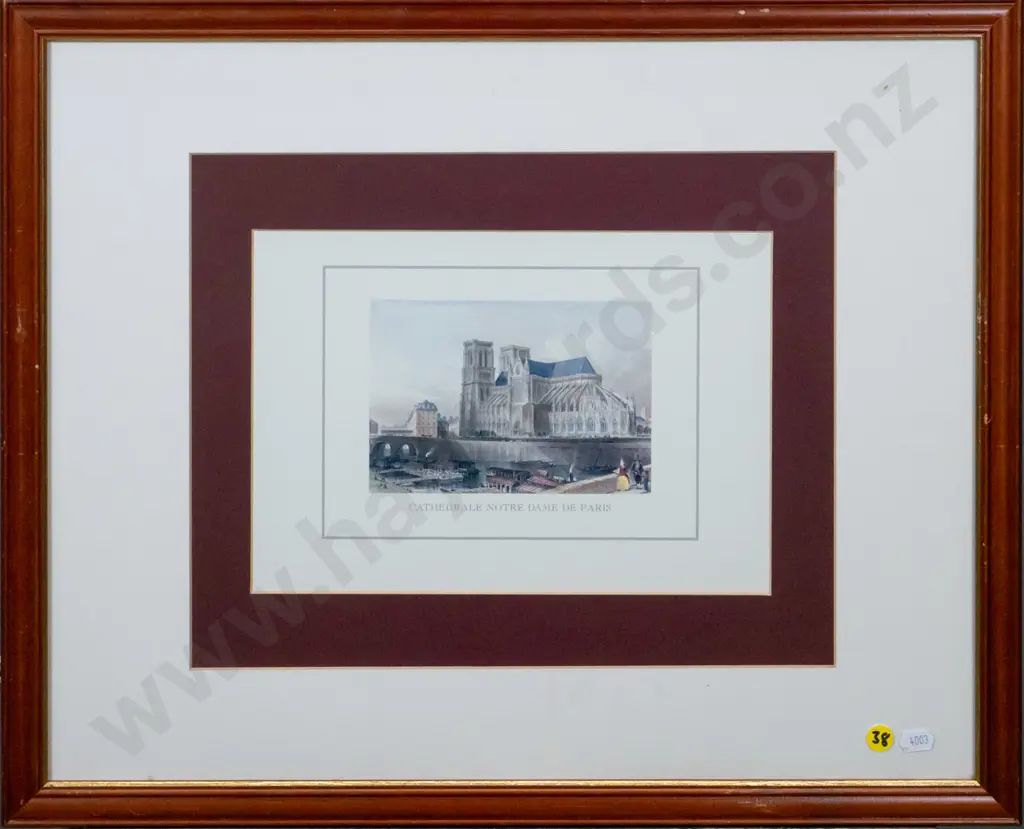 framed print - Cathedrale Notre Dame Paris H-100 W-150 Image 1++