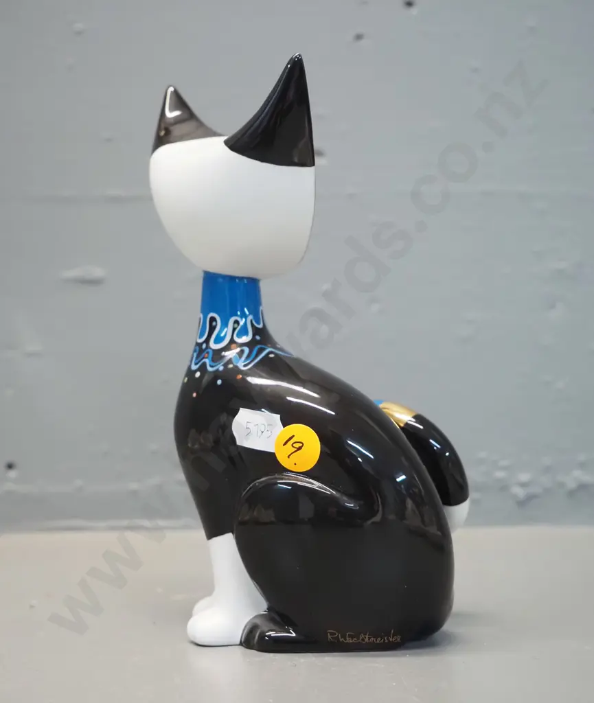 Goebel 'Alfredo' cat figure - signed R. Wachtmeister H-180 W-190 Image 1++