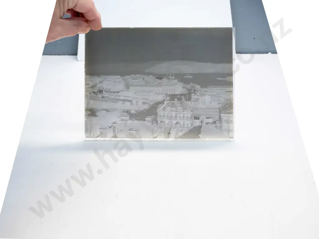 21 glass plate negatives in wooden case, full plate 160 x 215. Early Dunedin views, fire station, group photos etc. Image 1++
