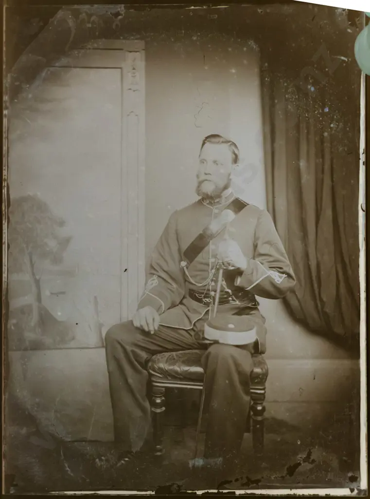 21 glass plate negatives in wooden case, full plate 160 x 215. Early Dunedin views, fire station, group photos etc. Image 1++