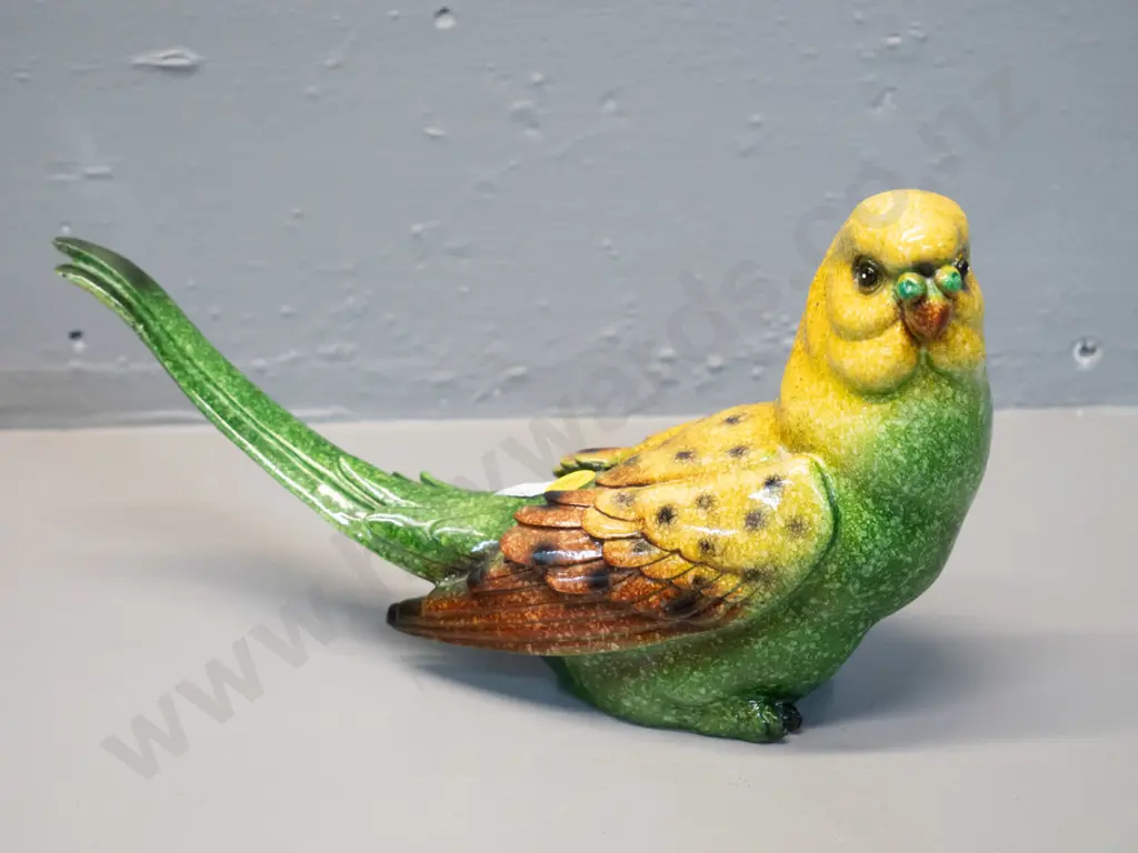 china budgie figure, no maker's marks H-150 L-270 Image 1++