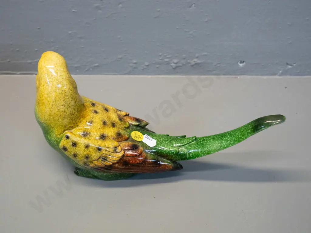 china budgie figure, no maker's marks H-150 L-270 Image 1++