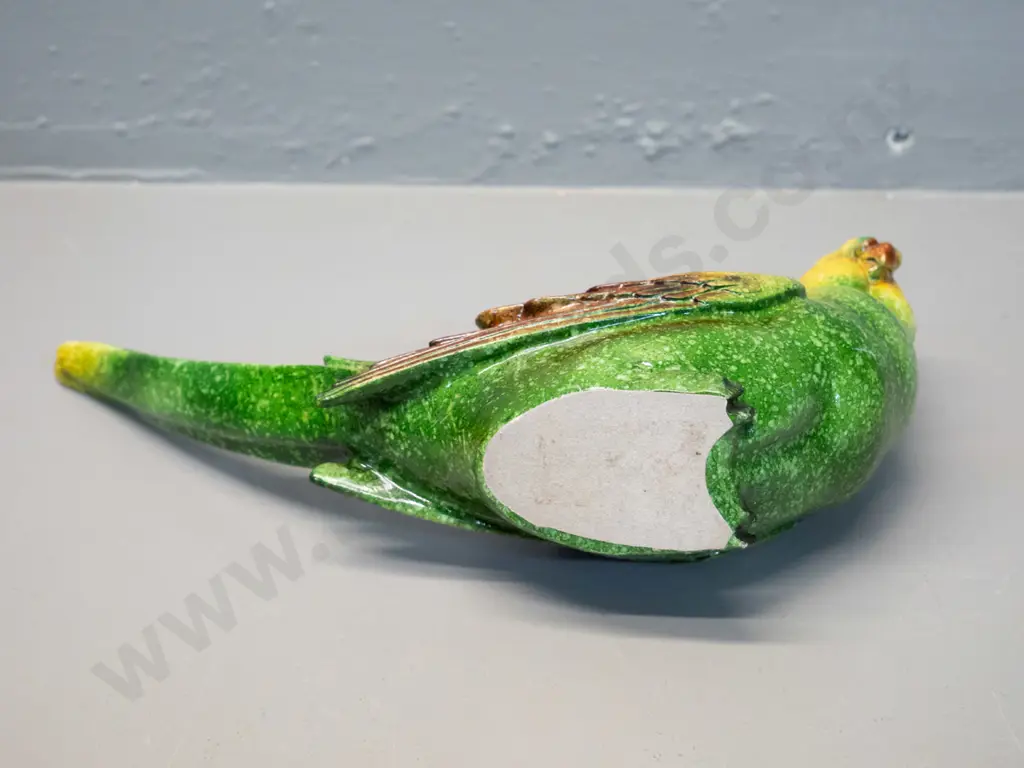 china budgie figure, no maker's marks H-150 L-270 Image 1++