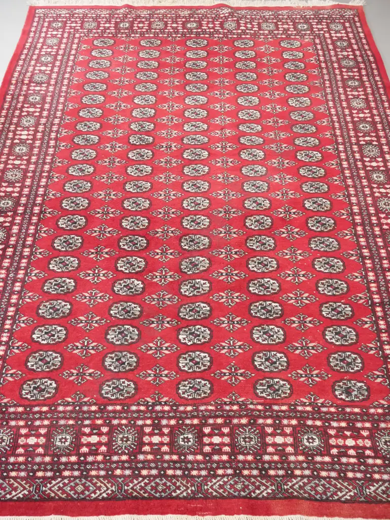 large Persian style hand-knotted wool floor rug L-3060 W2150 Image 1++