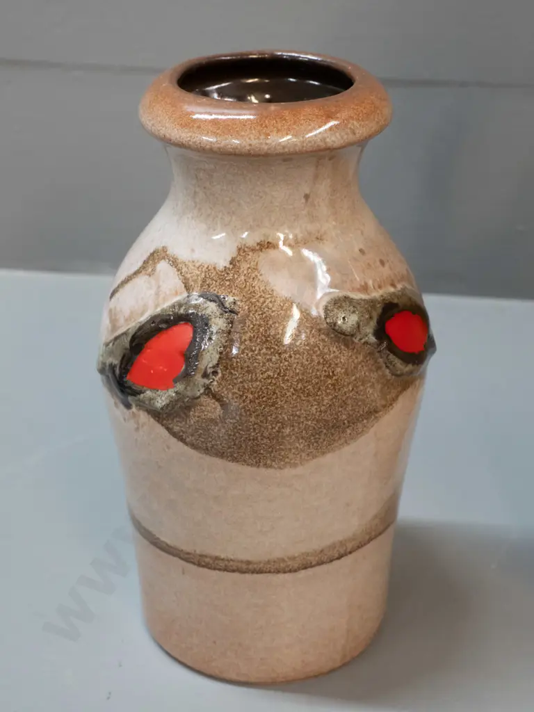 2 German pottery vases - jug vase is H-280 Image 1++