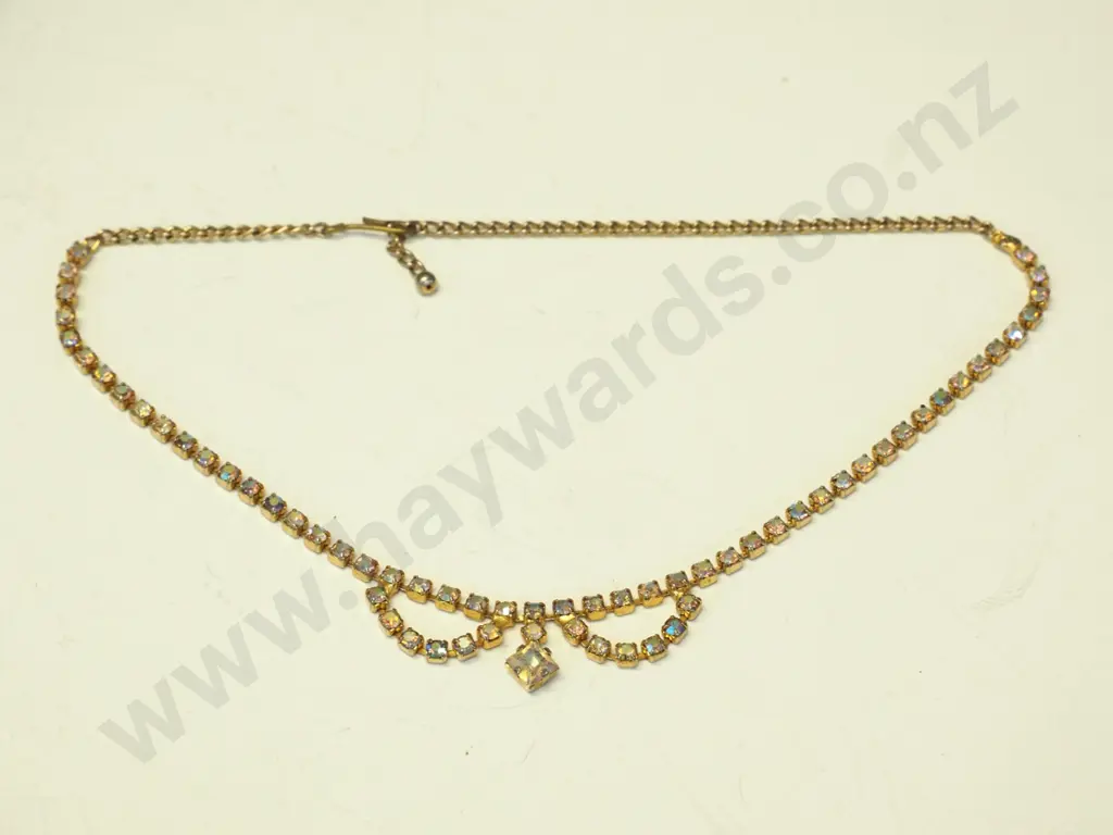 multi coloured crystal costume necklace Image 1++