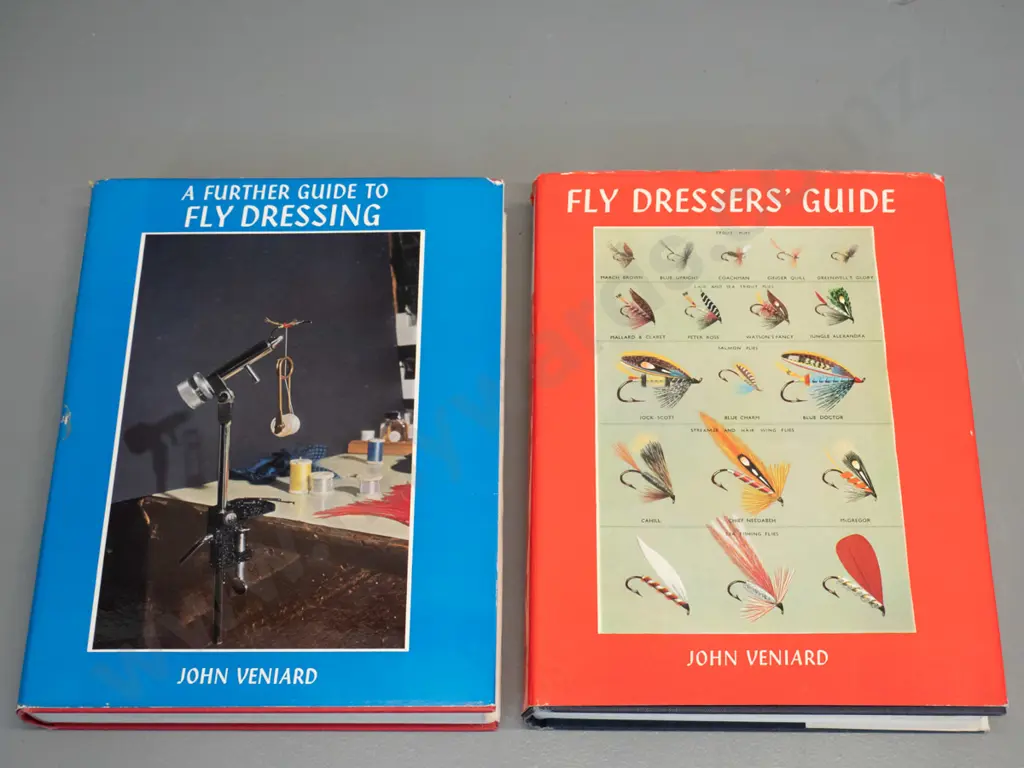 2 fishing books by John Veniard: Fly Dresser's Guide 3rd ed 1968 and Further Guide to Fly Dressing 1965 2nd printing Image 1++