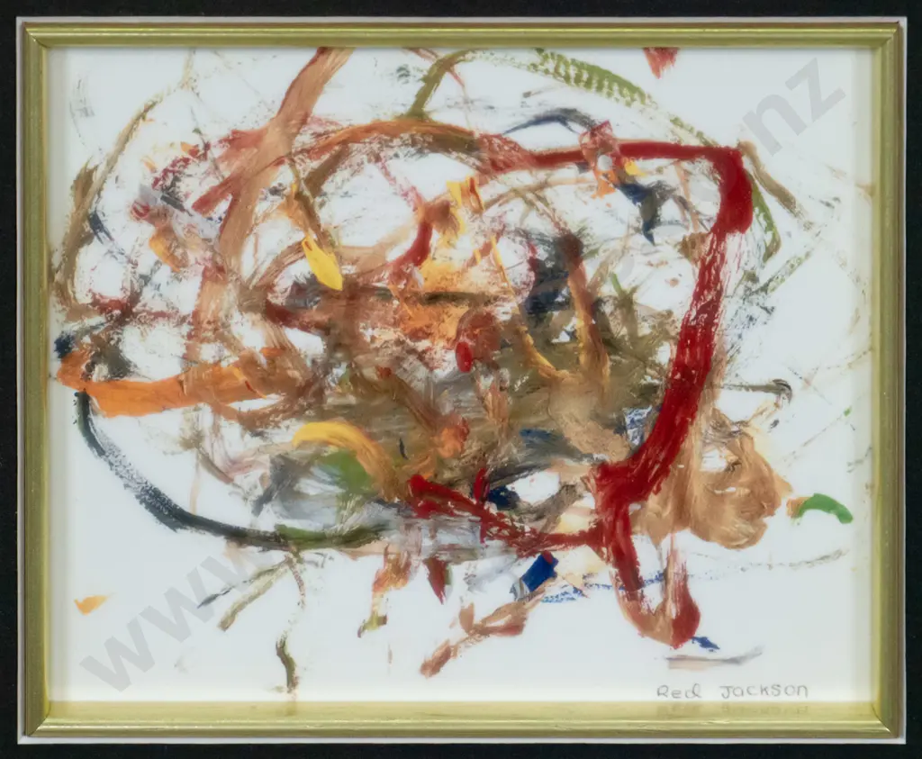 framed oil - abstract H-100 W-120 Image 1++