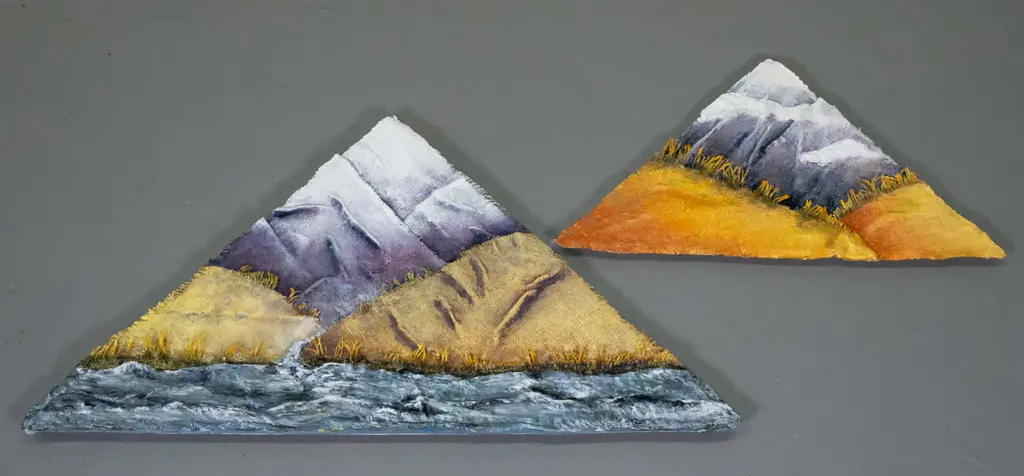 G McAllister - 2x mixed media on board - landscapes Largest H-360 -690 Image 1++