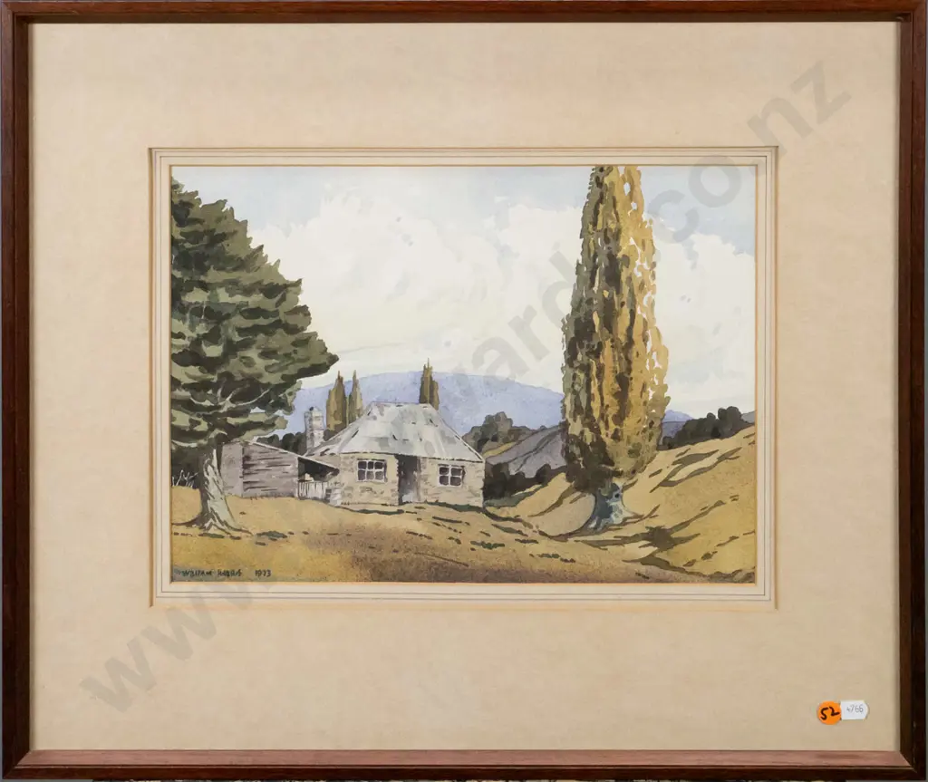 William Harris 1973 - framed watercolour country scene H-250 W-350 Image 1++