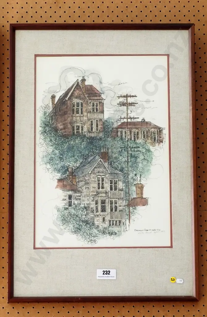 Katie Smith - framed ltd edition print 76/100 "Brookland Road & Ohiro Tce" H-490 W-330 Image 1++
