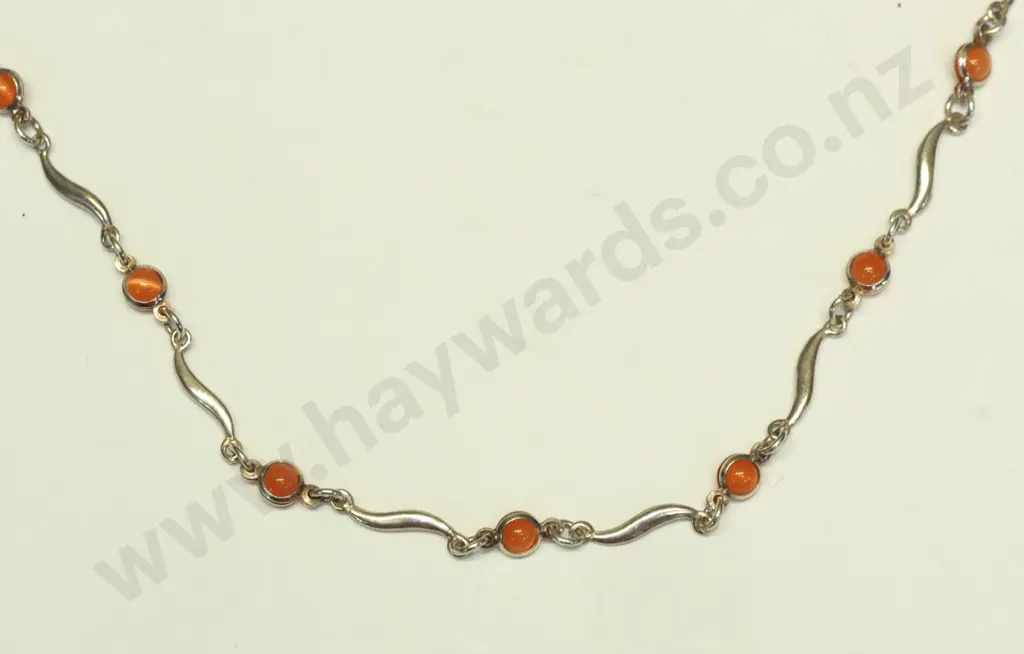 silver necklace stamped 925 Image 1++