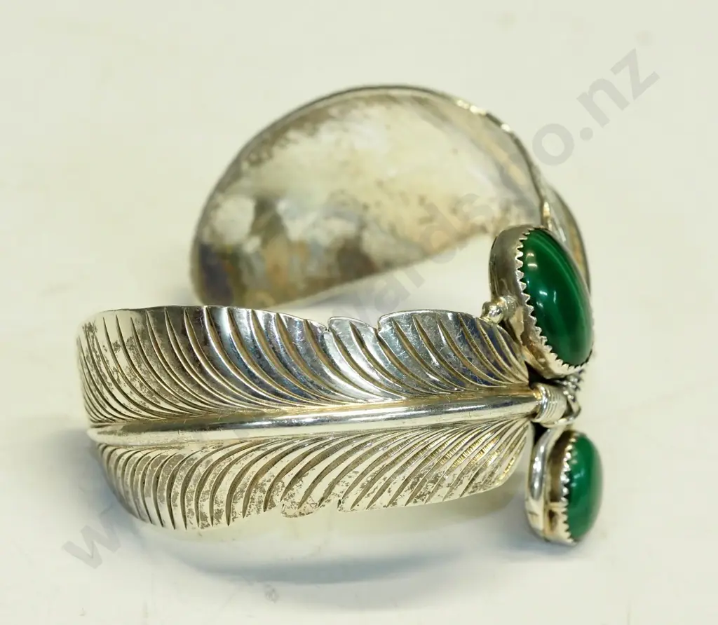 silver cuff bangle stamped sterling Image 1++