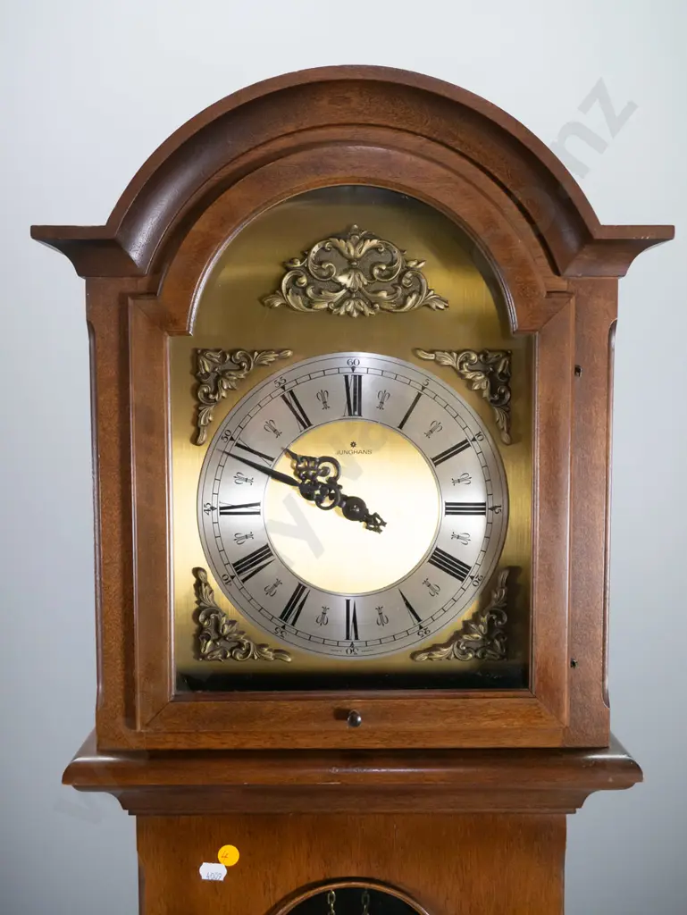 Junghans German 'grandmother' clock - mahogany case - not working H-1810 W-450 D-250 Image 1++
