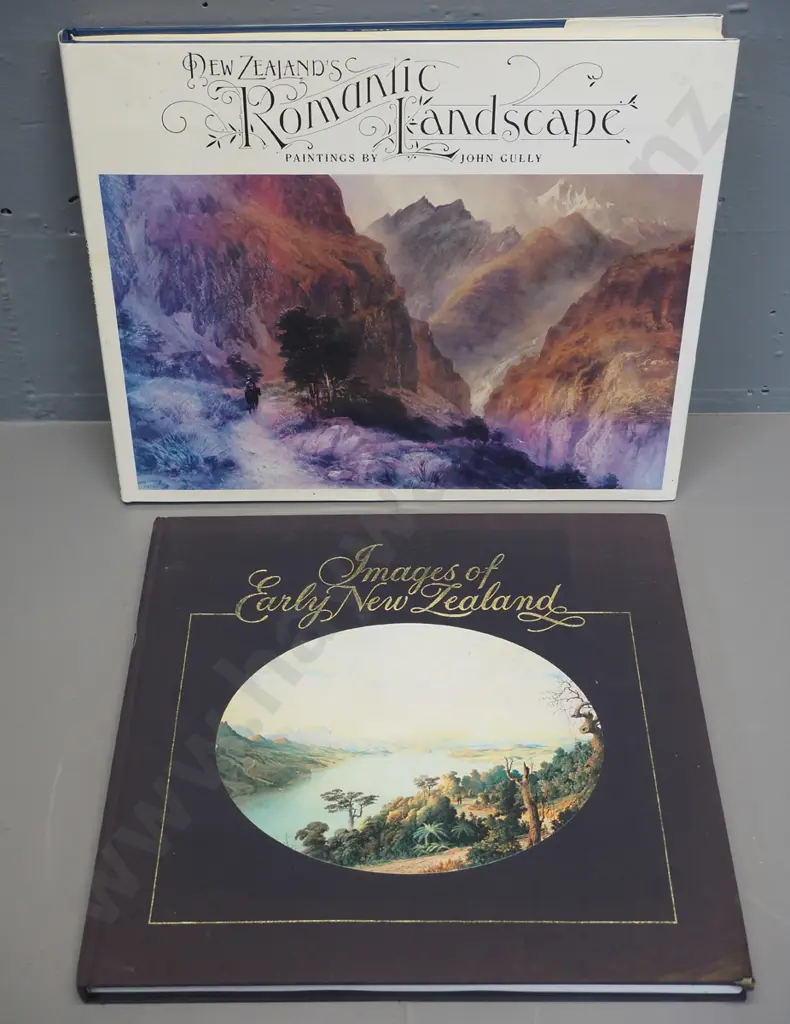 2 books on early New Zealand art - John Gully landscapes and Images of Early New Zealand by Hamish Keith - some wear Image 1++