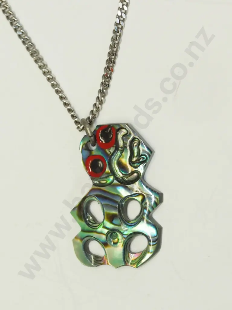 paua shell necklace chain stamped 925 Image 1++