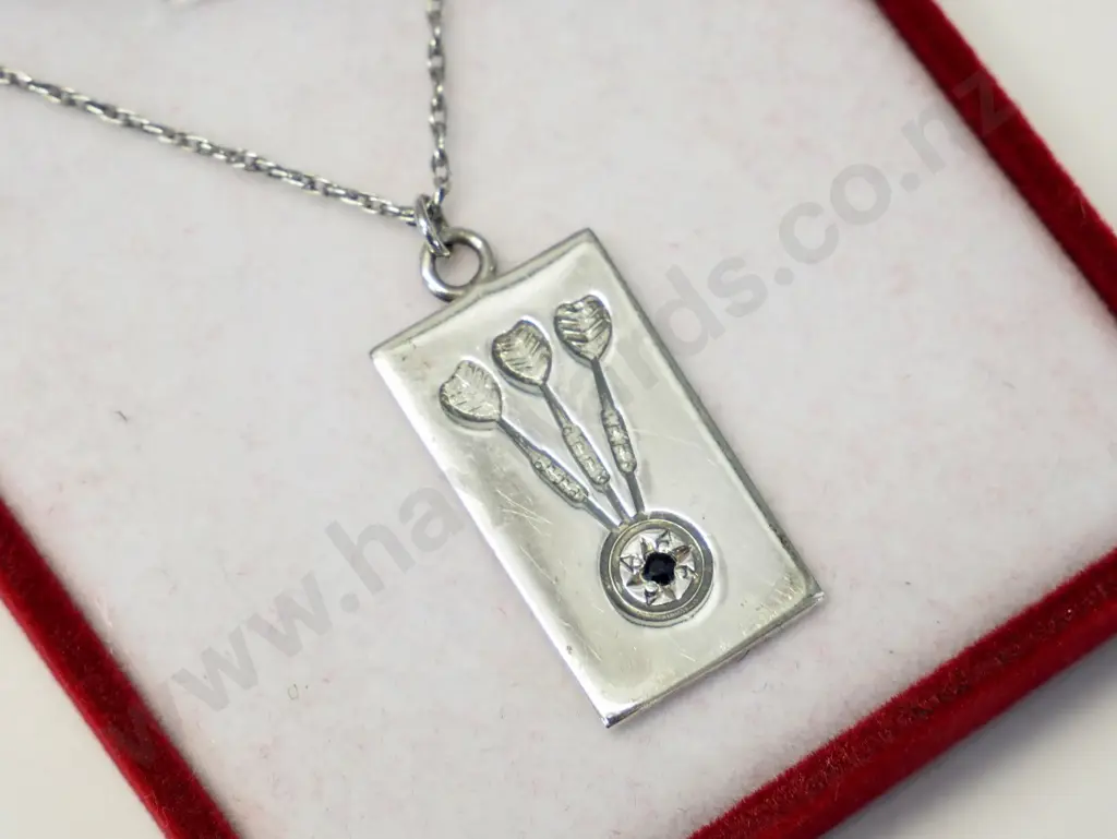 silver necklace stamped stg sil Image 1++