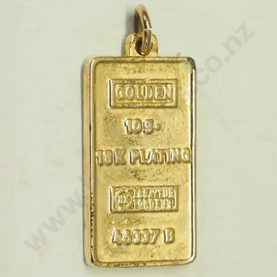 plated gold ingot