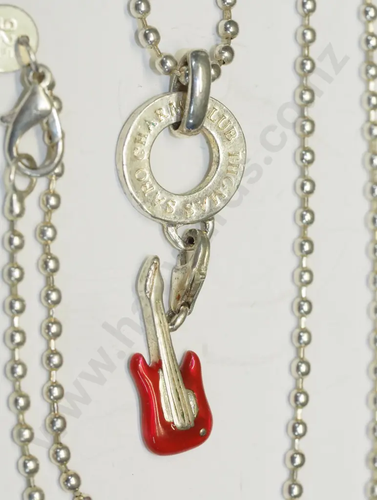 Thomas Sabo guitar charm necklace stamped 925 Image 1++