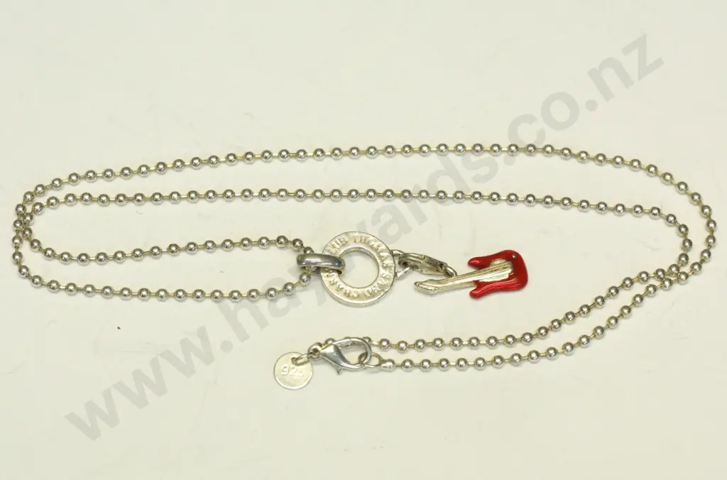 Thomas Sabo guitar charm necklace stamped 925 Image 1++