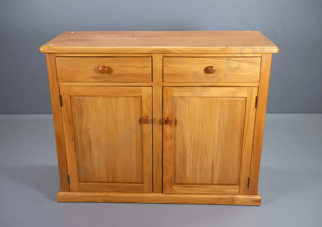 rimu colonial style sideboard w/2 drawers, 2 doors, adjustable shelves H930 W1190 D480 Image 1++