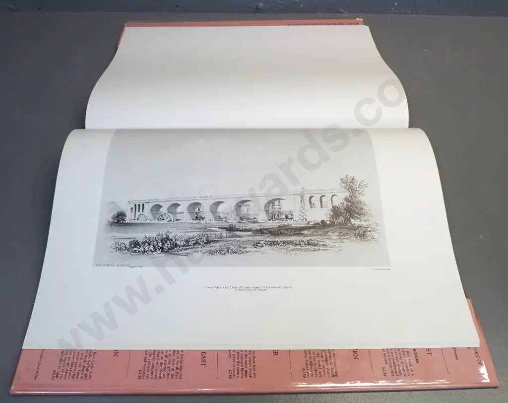 large David & Charles 1970 facsimile reprint of John Bourne's 1839 London & Birmingham Railway folio - musty smell Image 1++