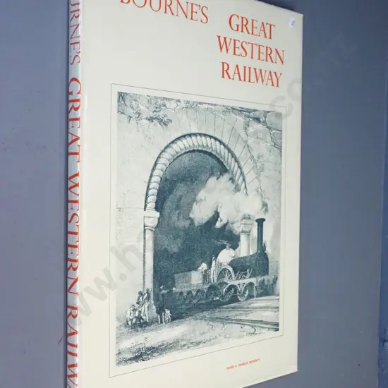 large David & Charles 1969 facsimile reprint of John Bourne's 1846 Great Western Railway folio - musty smell