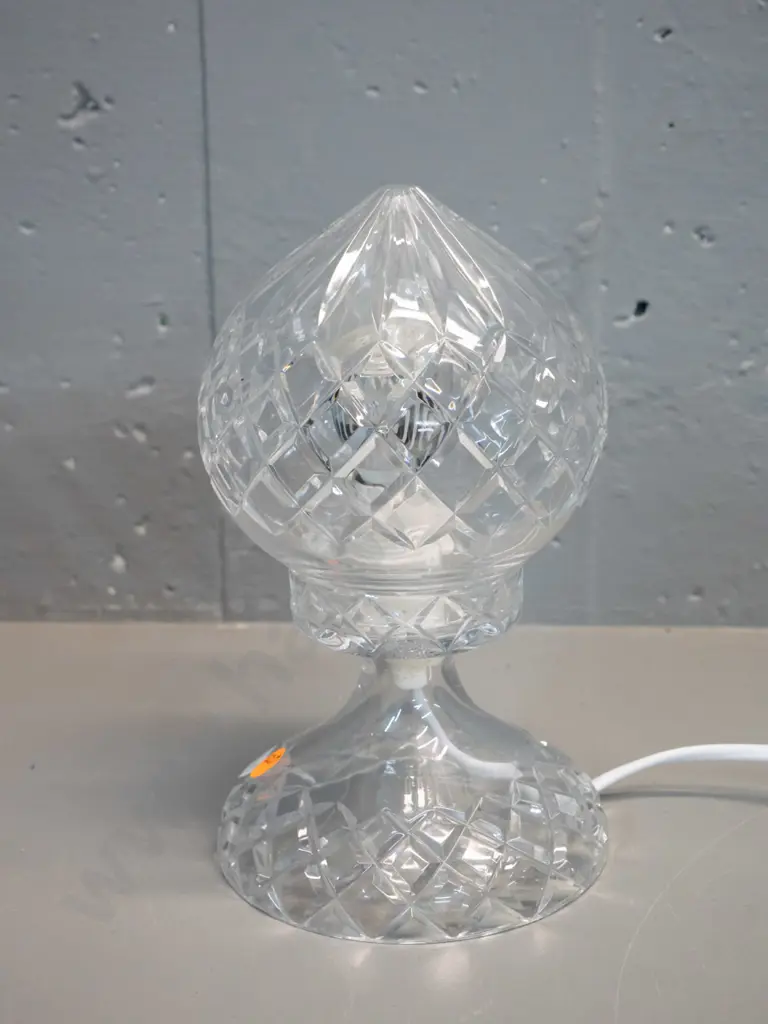 small cut crystal 2-part table lamp H-230 Image 1++