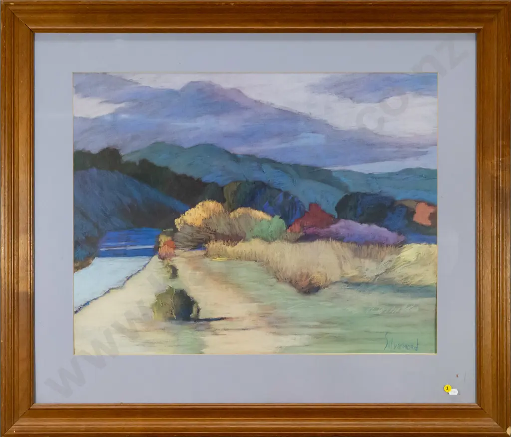 Silverwood - framed pastel - Piablo Range H-540 W-700 Image 1++