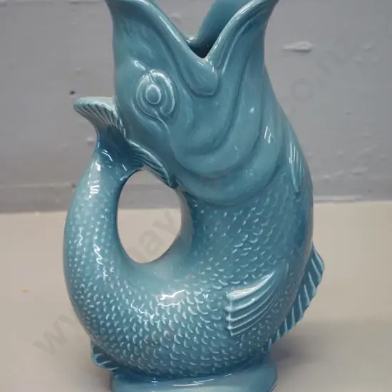 Studio Ceramics New Zealand "glug-glug" fish jug H-210
